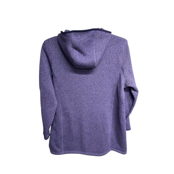 L.L. Bean Sweater Fleece Full Zip Jacket Size 1X Purple Excellent! - Picture 2 of 8